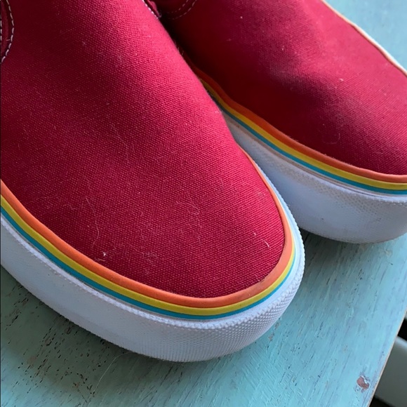 RARE Platform Slip On Vans - Picture 3 of 4
